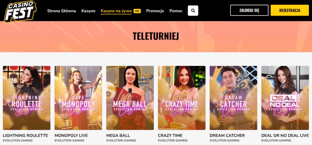 CasinoFest teleturnieje