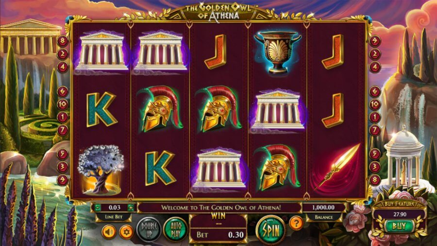 Slot The Golden Owl Of Athena - BetSoft