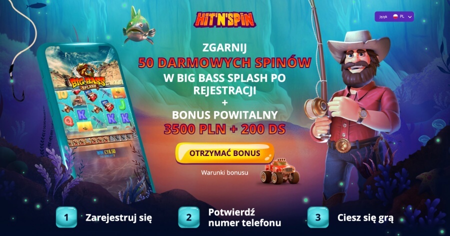 Hit'n'Spin - darmowe spiny bez depozytu