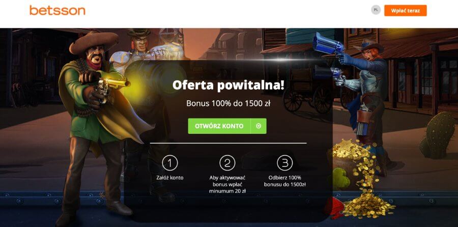 Bonus powitalny w Betsson