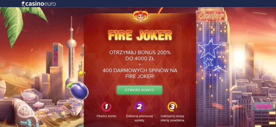 Bonus powitalny w CasinoEuro