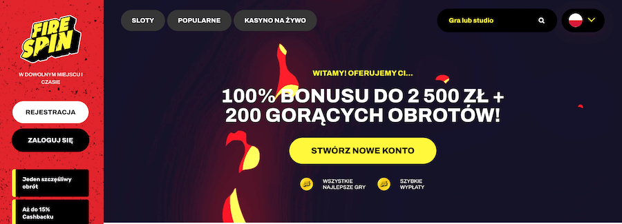 Kasyno Firespin strona główna