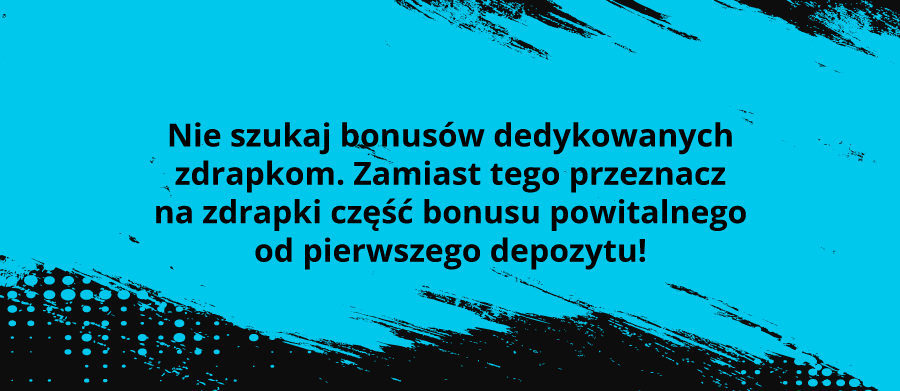 Gra w zdrapki online za środki z bonusów