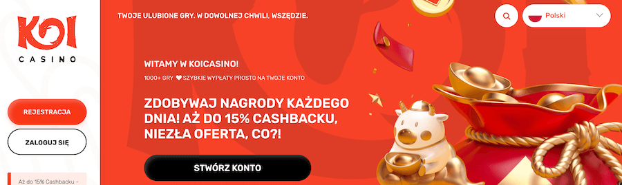 Bonus Cashback w Koicasino