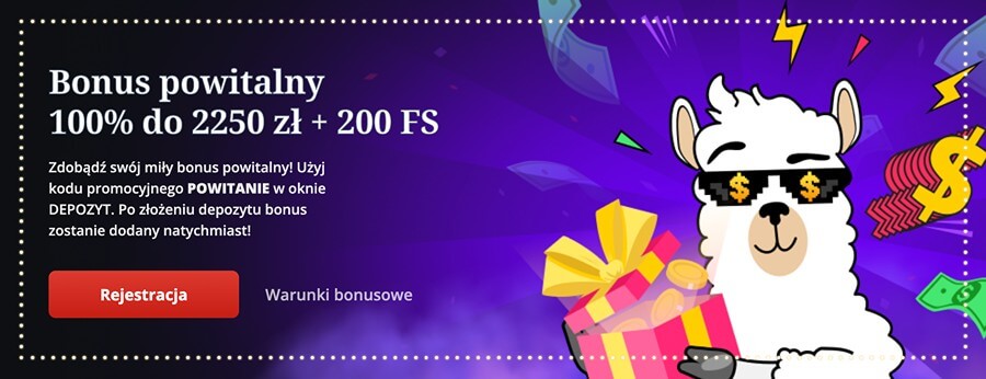 Lama Bet - bonus powitalny