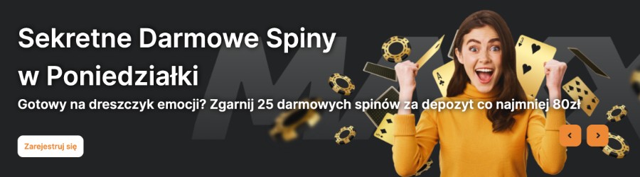 MaxxWin - darmowe spiny w poniedziałki