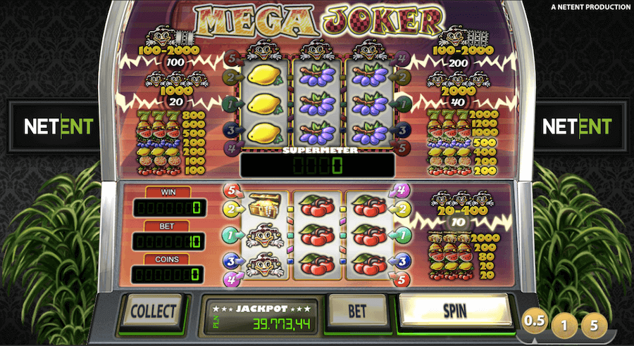 Slot z progresywnym jackpotem Mega Joker