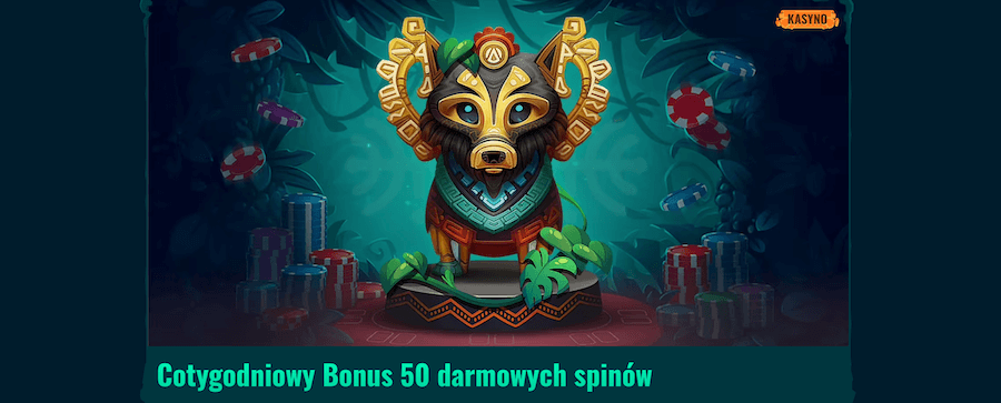 Spinanga bonus 50 darmowych spinów.