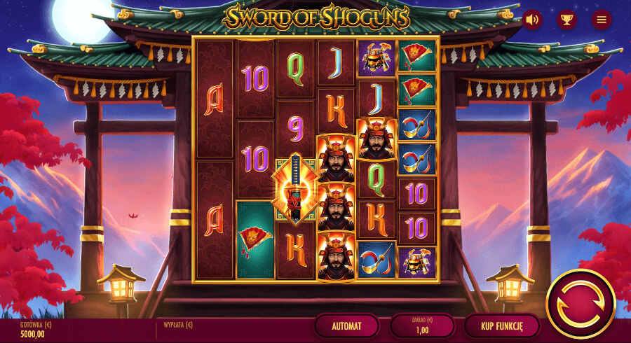 Gra Sword of Shoguns w Casino Euro