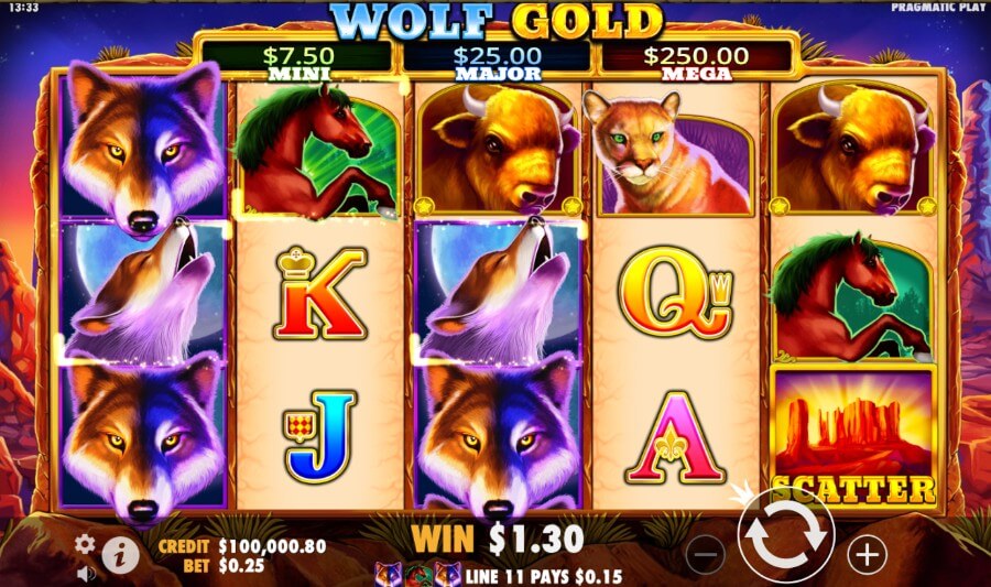 WestCasino - gra Wolf Gold