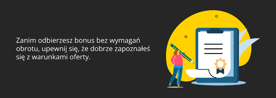 Bonusy bez warunku obrotu