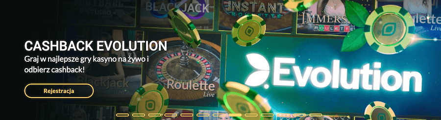 Oferta Cashback evolution w Lemon Casino