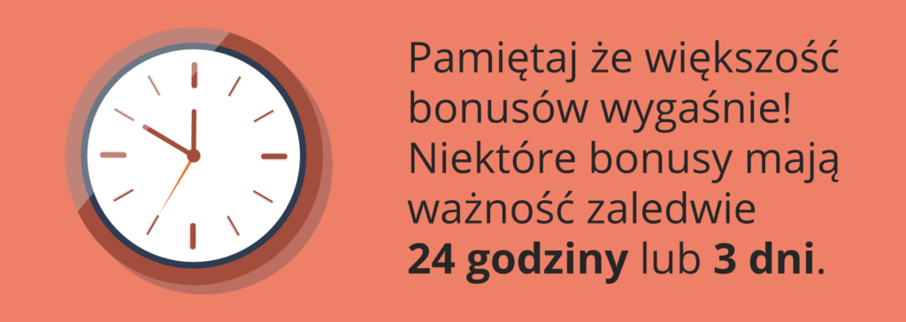 Ważność bonusów 