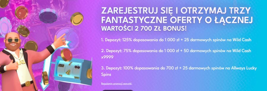 Kasyno Laz Vegas bonus powitalny.