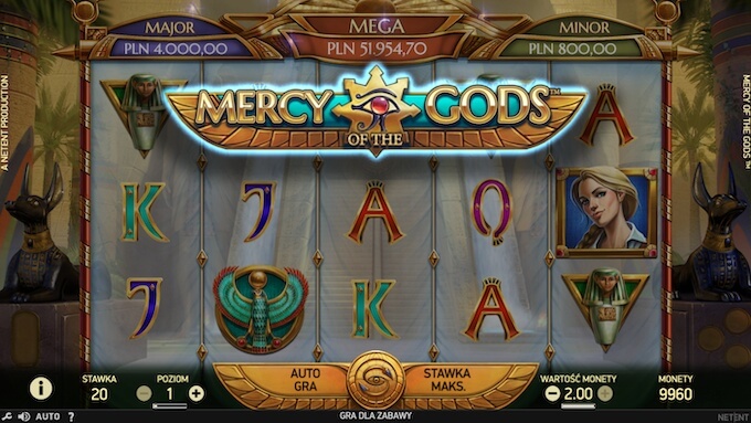 Mercy of the Gods nowy slot Netent 