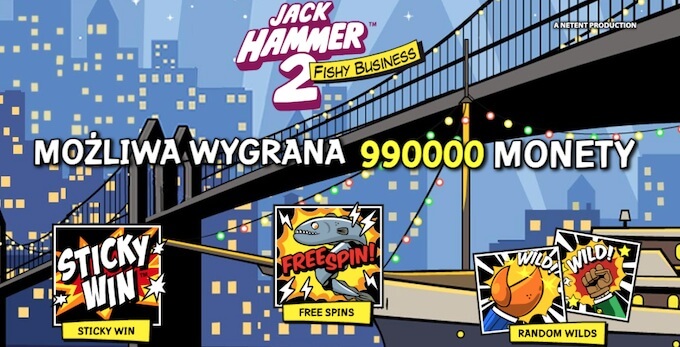 Jack Hammer 2 slot NetEnt 